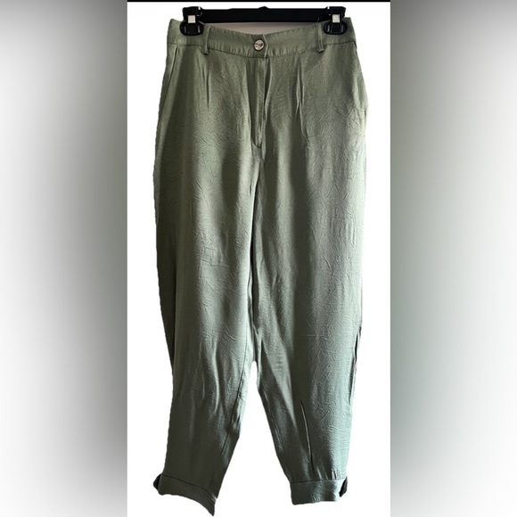 Zara Pants - ZARA Sage Green Pants Button Cuff Women’s Small